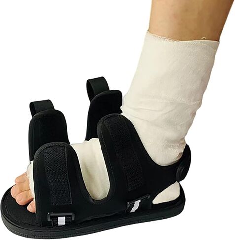 GREUS Post Op Shoe with Waterproof Leg Cast Cover, Adjustable Walking Boot Recovery Plaster Shoe Cover Medical Boot for Foot Injuries Sprained Ankle Broken Foot Toe Post Surgery Kids Women Men in Kuwait