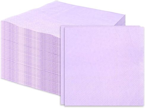 100 pcs 2-Ply Light Blue Napkins Folded 5 x 5 inch Disposable Cocktail Napkins Paper Napkins for Dinner Wedding Party Baby Blue Beverage Napkins in Saudi Arabia