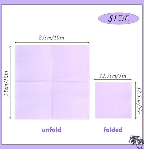 100 pcs 2-Ply Light Blue Napkins Folded 5 x 5 inch Disposable Cocktail Napkins Paper Napkins for Dinner Wedding Party Baby Blue Beverage Napkins in Saudi Arabia