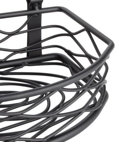 American Metalcraft SRBNB1 Semi-Round Wire Birdnest Condiment Rack Holder, Wrought Iron, Black in Saudi Arabia