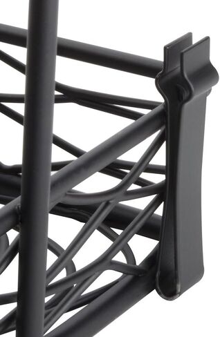 American Metalcraft SRBNB1 Semi-Round Wire Birdnest Condiment Rack Holder, Wrought Iron, Black in Saudi Arabia
