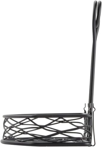American Metalcraft SRBNB1 Semi-Round Wire Birdnest Condiment Rack Holder, Wrought Iron, Black in Saudi Arabia