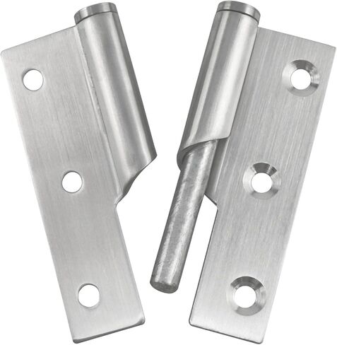 مفصلات مرتفعة من الفولاذ المقاوم للصدأ مقاومة للاهتراء للرفع عن الباب (يسار)/مفصلة طويلة الأمد من الفولاذ المقاوم للصدأ للرفع عن الباب - قطعتان in Kuwait