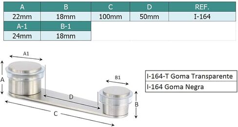 Evi Fittings I-164-ad Door Stop with Retainer Rotary,Wedge Stooper,Stainless Steel, Adhesive or Screw Fix. in Saudi Arabia