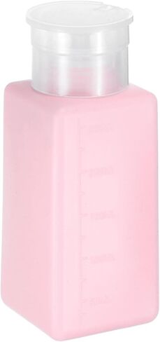 HARFINGTON Solvent Alcohol Dispenser 150ml(5.1oz) Press Type ESD Safe Anti-Splash Liquid Dispenser Pump with Sealing plastic Lid for Alcohol, Nail Polish & Makeup Remover, White in Saudi Arabia