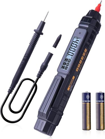 مقياس متعدد، جهاز اختبار الجهد الكهربائي LONVOX، جهاز قياس رقمي متعدد من نوع القلم 4000 عدد، جهاز اختبار كهربائي لجهد التيار المتردد/التيار المستمر، سلك مباشر، اختبارات المقاومة، الاستمرارية، والصمام الثنائي، جهاز اختبار متعدد المقاييس للكهربائيين in Kuwait