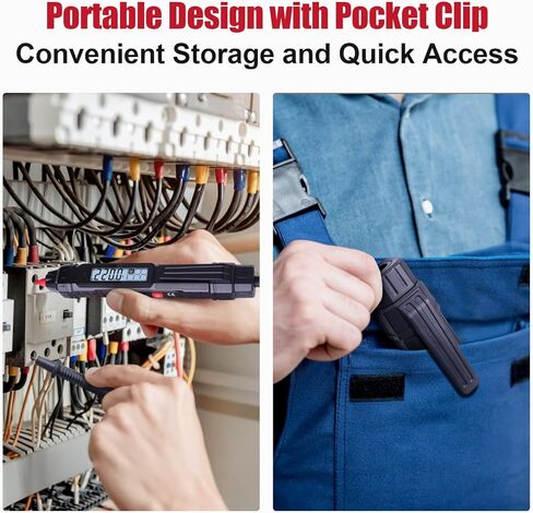 مقياس متعدد، جهاز اختبار الجهد الكهربائي LONVOX، جهاز قياس رقمي متعدد من نوع القلم 4000 عدد، جهاز اختبار كهربائي لجهد التيار المتردد/التيار المستمر، سلك مباشر، اختبارات المقاومة، الاستمرارية، والصمام الثنائي، جهاز اختبار متعدد المقاييس للكهربائيين in Kuwait