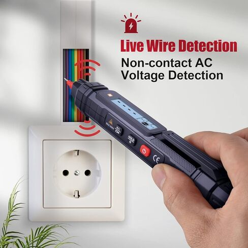 مقياس متعدد، جهاز اختبار الجهد الكهربائي LONVOX، جهاز قياس رقمي متعدد من نوع القلم 4000 عدد، جهاز اختبار كهربائي لجهد التيار المتردد/التيار المستمر، سلك مباشر، اختبارات المقاومة، الاستمرارية، والصمام الثنائي، جهاز اختبار متعدد المقاييس للكهربائيين in Kuwait