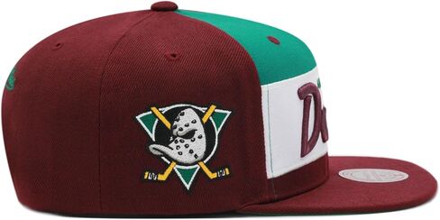 Mitchell & Ness Anaheim Mighty Ducks NHL Retro Sport Vintage Snapback Hat Cap - Burgundy in Saudi Arabia