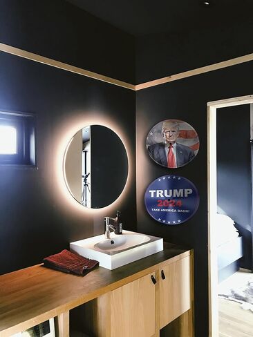 ديكور حائط GIFTSFARM دونالد ترامب 2024، سلعة دونالد ترامب، هدايا ملصق دونالد ترامب، ديكور الغرفة (11.6 بوصة، مجموعة من 2) in Kuwait