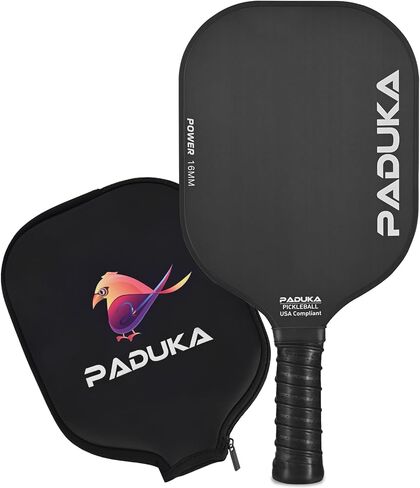 PADUKA Pickleball Paddle, Carbon Fiber Surface High Grit & Spin, 16MM Polypropylene Honeycomb Core, Lightweight Graphite Pickleball Paddles, Power, Hybrid & Control Paddles for Advancer & Professional in Saudi Arabia