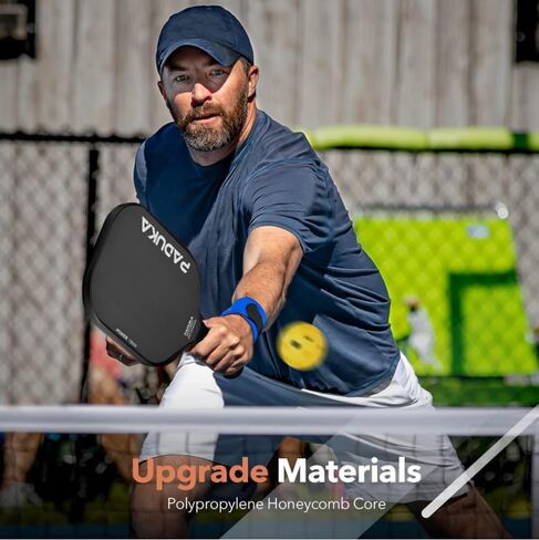 PADUKA Pickleball Paddle, Carbon Fiber Surface High Grit & Spin, 16MM Polypropylene Honeycomb Core, Lightweight Graphite Pickleball Paddles, Power, Hybrid & Control Paddles for Advancer & Professional in Saudi Arabia