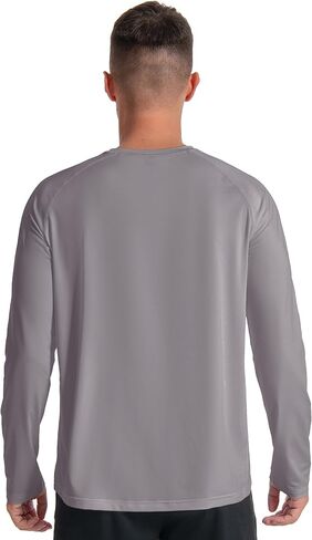 Men's Sun Shirts Long Rash Guard UPF 50+ UV SPF Protection Swim Fishing Running Shirts Lightweight Quick Dry in Saudi Arabia