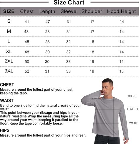 Men's Sun Shirts Long Rash Guard UPF 50+ UV SPF Protection Swim Fishing Running Shirts Lightweight Quick Dry in Saudi Arabia