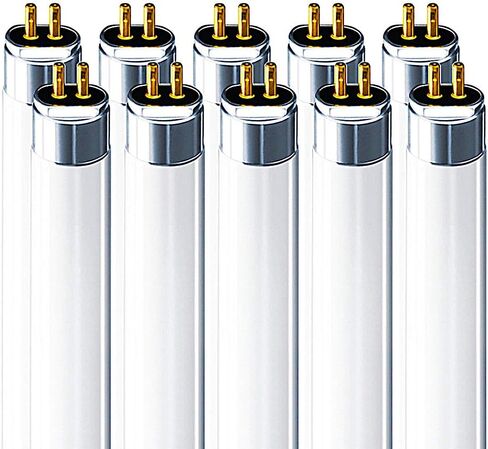 LUXRITE F54T5/841/HO 54W 46 بوصة T5 لمبة إضاءة أنبوبية فلورسنت، 4100K أبيض بارد، 4200 لومن، قاعدة G5 صغيرة ثنائية الدبوس، LR20770، 6 عبوات in Kuwait