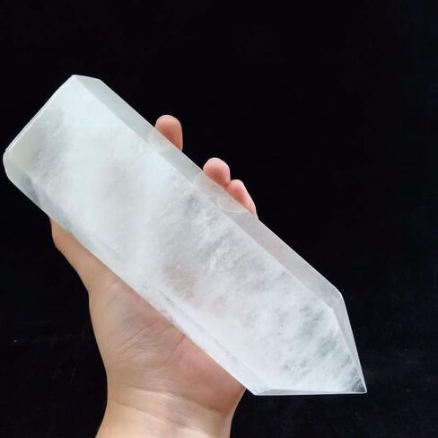 FEIXI 6.2in Natural Clear White Quartz Obelisk Reiki Healing White Crystal Point in Saudi Arabia
