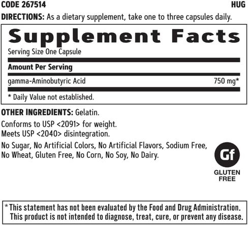 GNC GABA 750mg | Supports Brain Health | 90 Count in Saudi Arabia