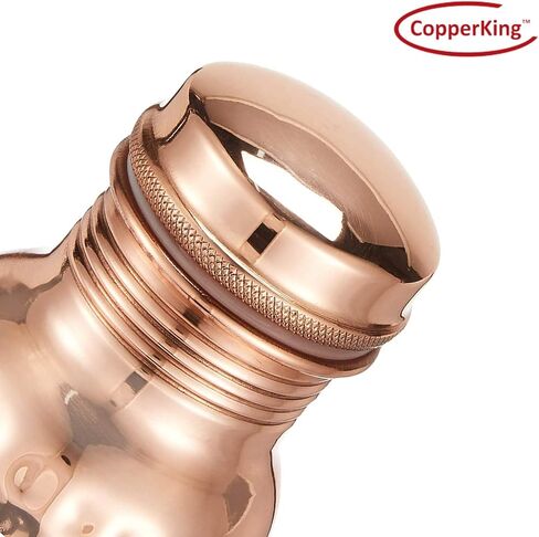Hammered Infused Ayurvedic Pure Copper Water Bottle for Drinking 34oz - 1 Liter | Best Use for Gym, Office, School - Collage, Yoga, Sports Mens and Women in Saudi Arabia