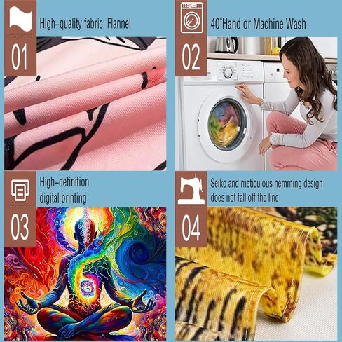 Aidatain Yoga Meditation Tapestry Colorful Space Wall Tapestry Spiritual Mandala Tapestry, Size 40"x30"Art Tapestries Beach Blanket for Living Room Dorm Bedroom Home Decor GTDWAT236 in Saudi Arabia