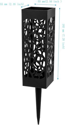 8 قطع من مزهرية تذكارية لتزيين القبر مقاس 30.48 سم، حاملات زهور بلاستيكية للمقبرة مع مسامير، مزهريات مقبرة سوداء للقبر، حاملات زهور المقبرة للقبر وشاهد القبر in Kuwait