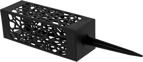 8 قطع من مزهرية تذكارية لتزيين القبر مقاس 30.48 سم، حاملات زهور بلاستيكية للمقبرة مع مسامير، مزهريات مقبرة سوداء للقبر، حاملات زهور المقبرة للقبر وشاهد القبر in Kuwait