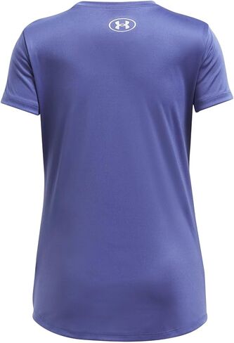 Under Armour Girls' Tech Big Logo Short Sleeve T Shirt, (561) Starlight / / White, X-Large in Saudi Arabia