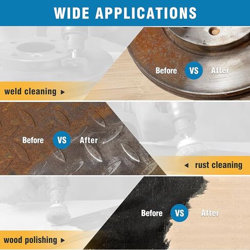 S SATC wire brush for drill,2pcs carbon steel cup brush,2pcs wheel brush,2pcs Pen brush with 1/4 inch hex shank for rust removal and surface sanding in Saudi Arabia