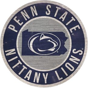 Fan Creations Penn State Nittany Lions Sign Wood 12 Inch Round State Design