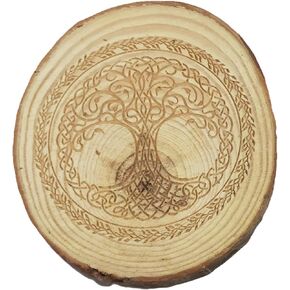 GORGECRAFT 3.9 Inch Metatron's Cube Mandala Wall Art Nature Wooden Crystal Grid Board Sacred Geometry Wall Decor Meditation Chakra Wood Art Yoga Spiritual Gifts Witchcraft Altar, Ritual
