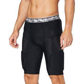 McDavid Compression Padded Shorts with HEX, Hip, Tailbone, Thigh Pads - Girdle Tights for Football, Hockey, Basketball-Unisex