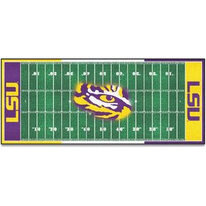 Fanmats 7382 Louisiana State University Tigers Polyester Football Field Runner