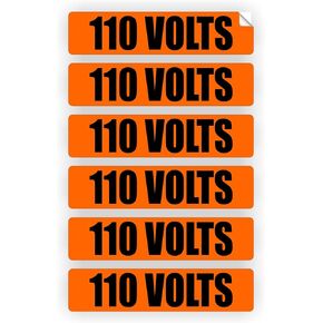 110 Volts Voltage & Conduit Markers | Stickers | Decals | Labels Electrical 6x