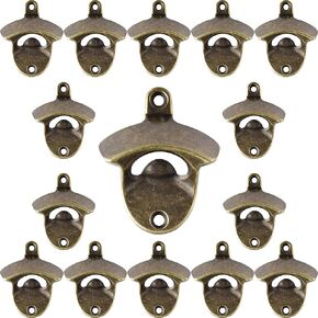 Wall Mount Beer Opener Antique Bronze, Vintage Stainless Wall Bottle Cap Opener Gift for Post