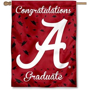 Alabama Crimson Tide Graduation Gift Banner Flag