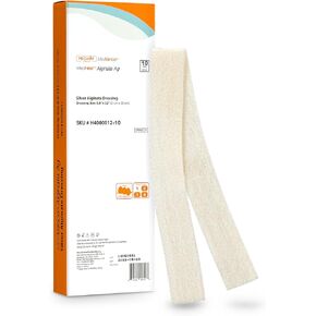 Silver Calcium Alginate Ag Sterile Highly Absorbent Antibacterial Dressing, 0.8"x12", 10 Pack