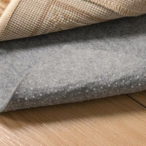QJHOMO Non Slip Rug Pad 3x5 Feet Carpet Padding, Under Rug Padding Cushioned for Hardwood Floors, Thick Felt Cushion Carpet Pads for Area Rugs Non Skid Backing Runner Rug Mat
