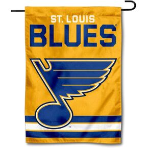 St. Louis Blues Gold Double Sided Garden Banner Flag
