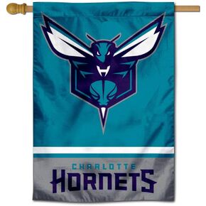 Charlotte Hornets Double Sided House Banner Flag