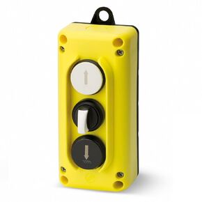 ASI TLP3.D Compact 3 Position Lift Pendant Station, UP-Down Buttons, 1 Selector Switch, 3No Contacts