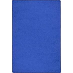 Joy Carpets Endurance 6' x 6' Square Solid Colored Area Rug in Royal Blue