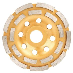 Concrete Grinding Wheel 5inch 115mm Grinding Disc Double Row Cup Wheel for Angle Grinder Stone Grinding, Asphalt Grinding, Ceramic Grinding (115mm)