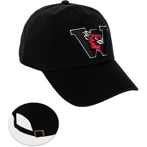 Desert Cactus Wesleyan University Baseball Hat Cardinals Brimmed Embroirderd Cap Adjustable Cloth Strap Adult (Style A)