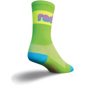 SockGuy, Men's Crew Cuff Socks - Large/X-Large, Rad