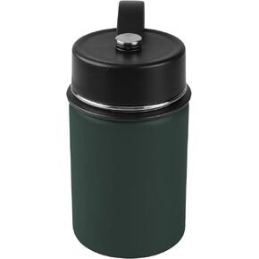 Tahoe Trails 12 oz Double Wall Vacuum Insulated Stainless Steel Water Bottle, Dark Green