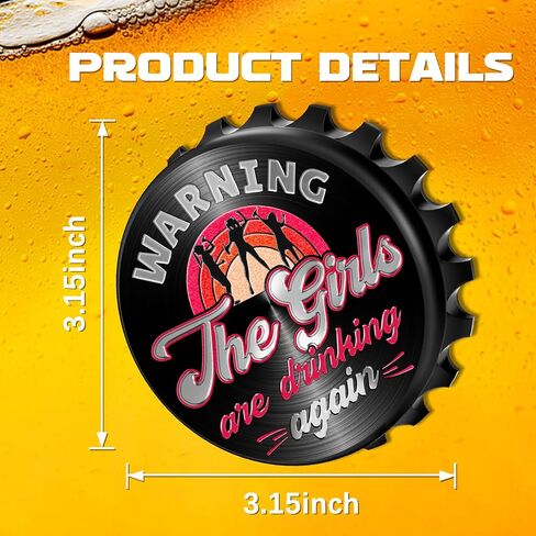 Buleens Magnetic Bottle Opener for Fridge, Cute Funny Designer Beer Bottle Opener Magnet for Refrigerator with Make America Drunk Again Sticker for Men Women, for Beer Lovers, Black in Saudi Arabia