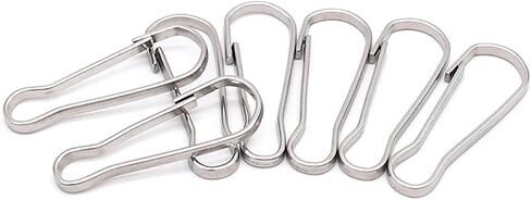 20 PCS Small Lanyard Clips Hooks - 304 Stainless Steel 1.14" Holiday Decoration Hanging Hook for Home Work Shop School in Kuwait