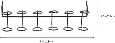 Cabilock 6 pcs Pegboard Screwdriver Holder peg Board Organizer Accessories pegboard Shelf Hooks Tool pegboard Hooks Black Shelves Black Hooks Metal peg Board Multi-Ring Tool Holders Grid in Saudi Arabia