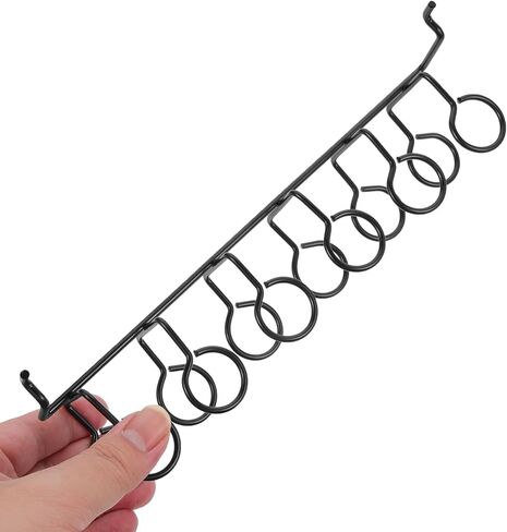 Cabilock 6 pcs Pegboard Screwdriver Holder peg Board Organizer Accessories pegboard Shelf Hooks Tool pegboard Hooks Black Shelves Black Hooks Metal peg Board Multi-Ring Tool Holders Grid in Saudi Arabia