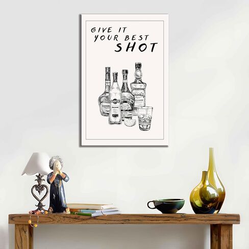 VejiA Retro and modern cocktail art wall painting - colorful bar decoration poster, perfect for kitchen, home office and college dormitory (Unframed, 8x12and12x16) in Saudi Arabia