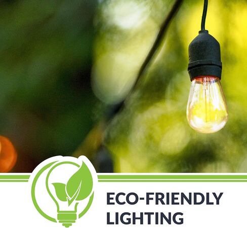 Newhouse Lighting S14LED15P Outdoor Weatherproof 1W (11W Equivalent) Shatter-Resistant S14 LED Replacement String Light Bulbs, Warm White 2700K, Standard E26 Base, 15-Pack in Saudi Arabia